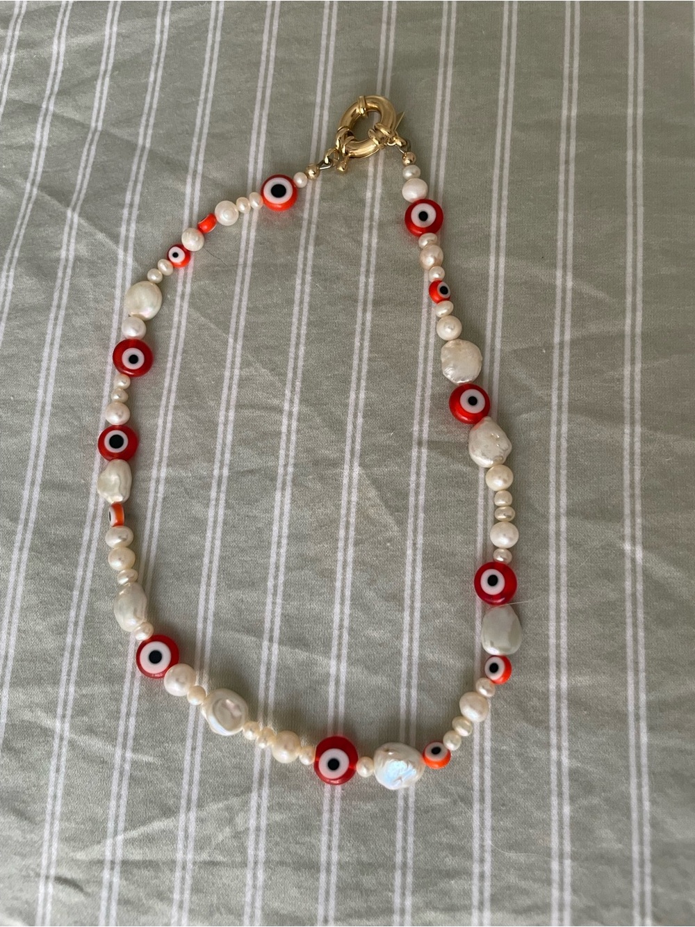 Eliou Evil Eye Pearl Choker Necklace - Women Jewelry
